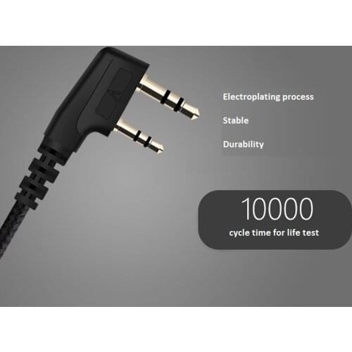 Black Earphone Accessories Belt clip design PPT In-ear For BAOFENG UV-5r