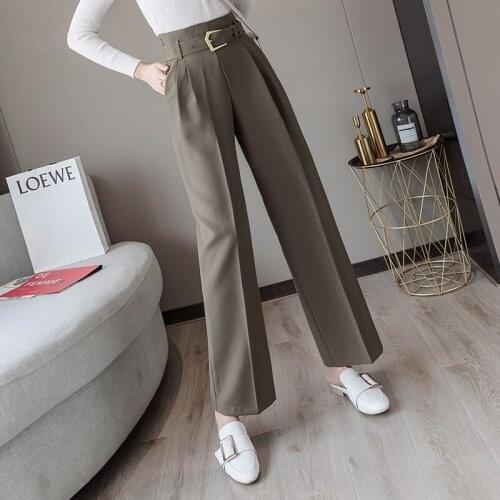 Cheap wholesale 2021 spring summer autumn new fashion casual Popular long women Pants woman female OL work pants Py1491