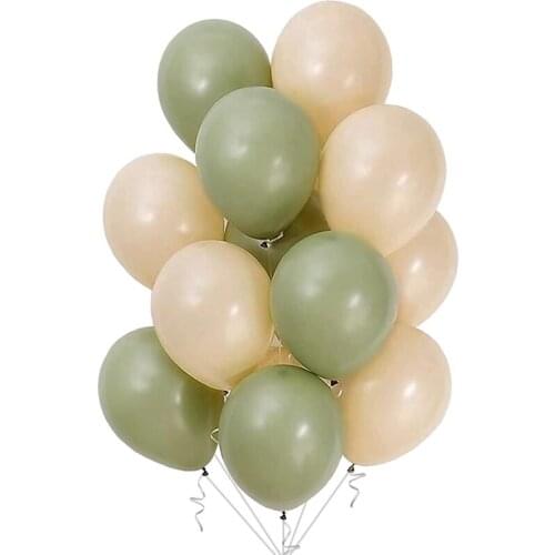 Eucalyptus Sage Green,Blush Balloons Greenery Bridal Shower Decorations Boho Baby Shower Decorations Wedding Balloons