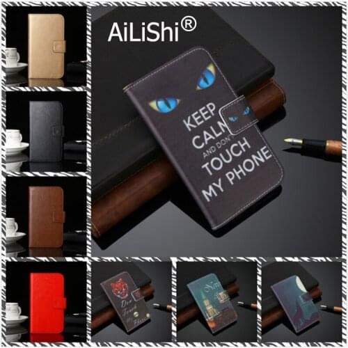 AiLiShi Leather Case For Wiko View4 Lite Itel Vision 1 Alcatel 1A (2020) Huawei Y7p LG Stylo 5X Flip Cover Skin Bag Card Slots