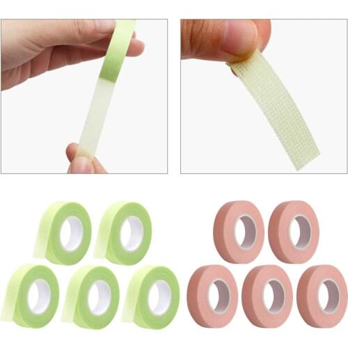 5 Rolls Eyelash Tape, Adhesive Fabric Eyelash Tapes,Eyelash Isolation Tape,Lash Tape,Eyelash Extension Supplies, 9M Each Roll