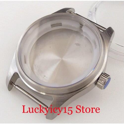 Brushed Mechanical Steel 39mm Solid Watch Case fit NH35A NH36A Movement 20ATM Waterproof Sapphire Crystal