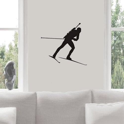 Snowboarding Wall Sticker Skiing Ice Sports Wall Decal Posters Home Decor For Sport Club Snowboarding Vinyl Mural DW7330