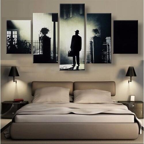 Wall Art Home Decor Room Frame Canvas Pictures 5 Piece Sea Coast Waves Spindrift Painting HD Printed Blue Seascape Poster