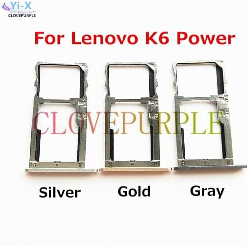 New SIM Card Tray Slot Holder for Lenovo K6 Power Replacement Parts