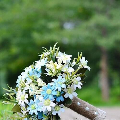 New pink white /white /blue Bridesmaid Wedding Bride Bouquet Romantic Wedding Bouquet Flower Brides Wedding Accessories