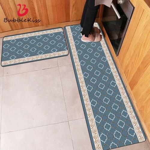 Bubble Kiss Kitchen Carpet Nordic Style Simple Geometric Rug Polyester Non-Slip Area Rug Modern Home Decor Easy To Clean Carpets