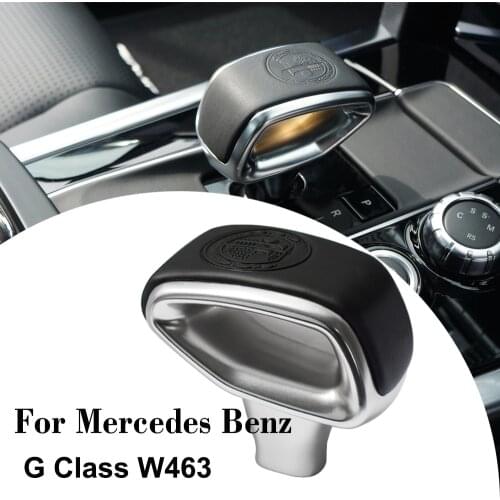 For Mercedes Benz G Class W463 G63 G65 G550 G500 G350 Car Gear Shifter Knob Auto Logo Gearshift Gearbox Lever Change Head Refit