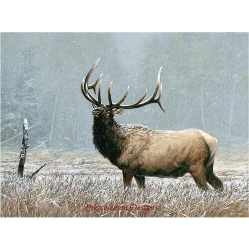 Needlework for embroidery crafts DIY DMC color High Quality - Counted Cross Stitch Kits 14 ct Oil painting - Early Snow