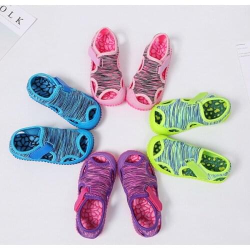 New Summer Children Beach Boys Sandals Kids Shoes Closed Toe Baby Sport Sandals For Girls Eu Size 21-31