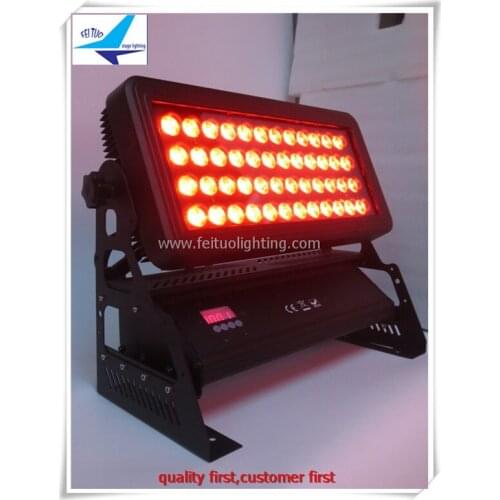 2 pieces 48pcs*10w 4in1 outdoor led exterior building lights led wall washer rgbw 480w dmx city led wash