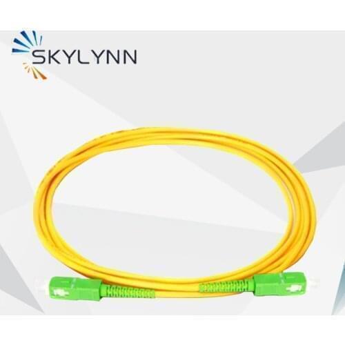 Skylynn 50 Pcs Fiber Optic Jumper, SC/APC-SC/APC SM G652D SX Core 2.0mm Diameter LSZH Jacket Fiber Optic Patch cords