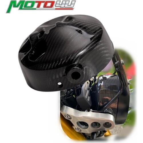 For YAMAHA XSR 900 XSR900 100% Carbon Fiber Motorcycle Headlight Bucket Back Cover protection Twill Weave Gloss Black