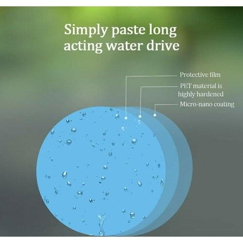 Protector Mirror Protection Film Rainproof Round + Oval Waterproof Anti-Fog Anti-Glare Car Rearview