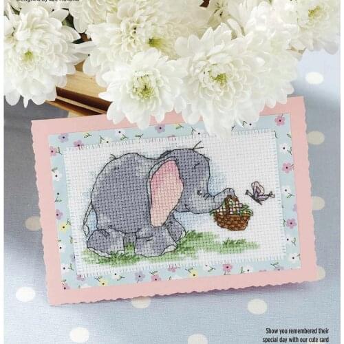 004 14ct Cross Stitch Kit Card Package Greeting Card Needlework Embroidery Crafts Counted Cross-Stitching Kits Christmas Gift
