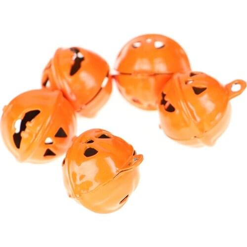 5 Pcs Hanging Decor Pumpkin Bells 4CM Halloween Decorations Tree Halloween Decorations for Home Decor Party Decoration