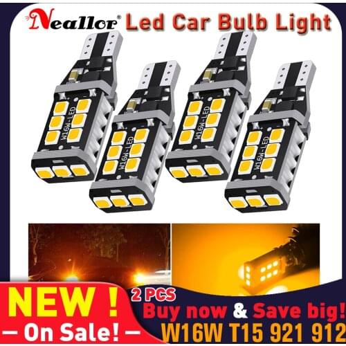 921 T15 LED Back up Reverse Light Bulbs T15 912 w16w LED Bulbs Canbus Wy16W LED Indicator Bulb White Amber Yellow Red Didde Drl