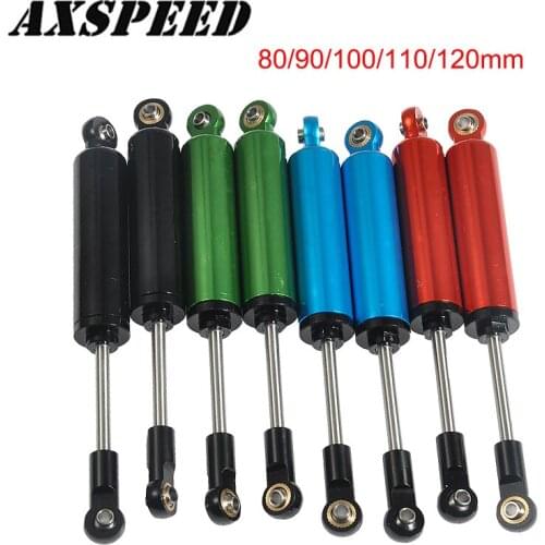 AXSPEED 4PCS RC Car Built-in Spring 80/90/100/110/120mm Shock Absorber Damper for 1:10 RC Crawler Axial SCX10 TRX4 Upgrade Parts