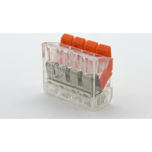 Free Shipping (5pcs/lot) mini fast wire Connectors,Universal Compact Wiring Connector push-in Terminal Block PCT 412-415