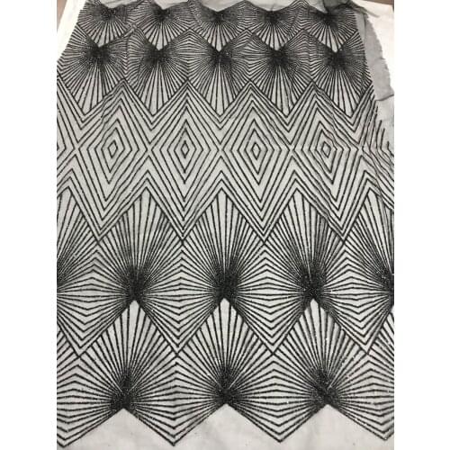 Shining ZH-1139 glued glitter sequins lace fabric for party dress hot selling african sequins tulle mesh fabric