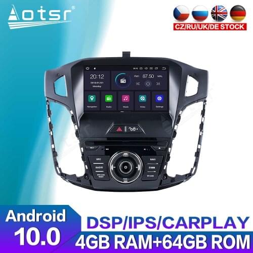 Carplay Android Multimedia Player Car GPS Navigation For Ford Focus 2012 - 2017 Auto Stereo Touch Screen Head Unit Audio Radio