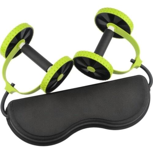 Fitness Stretch Elastic Abdominal Resistance AB Wheels Roller Pull Rope Tool Abdominal Muscle Trainer Exercise Equipment