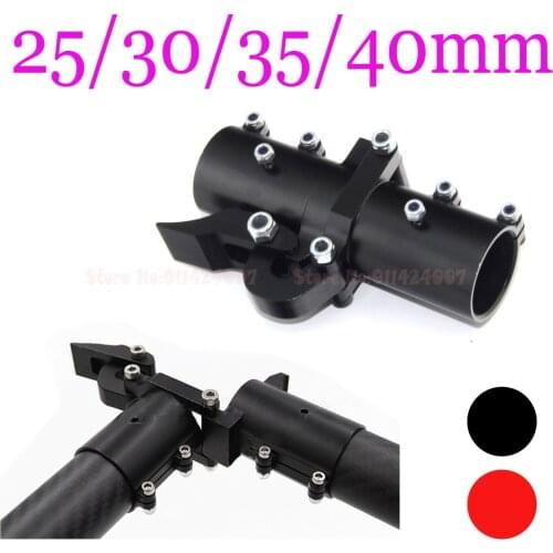 25mm 30mm 35mm 40mm Pipe Union Connection Horizontal Folding Arm Tube Joint Hinge CNC Aluminum for UAV Multicopter Drone