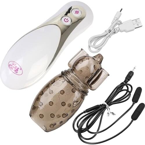 IKOKY Delay Ejaculation Erotic Rechargeable Glans Trainer Massager Sex Toy For Men Penis Vibrators Male Masturbator