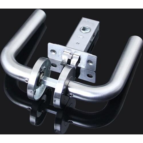 Channel lock 304 stainless steel aisle fire door handle single tongue door lock