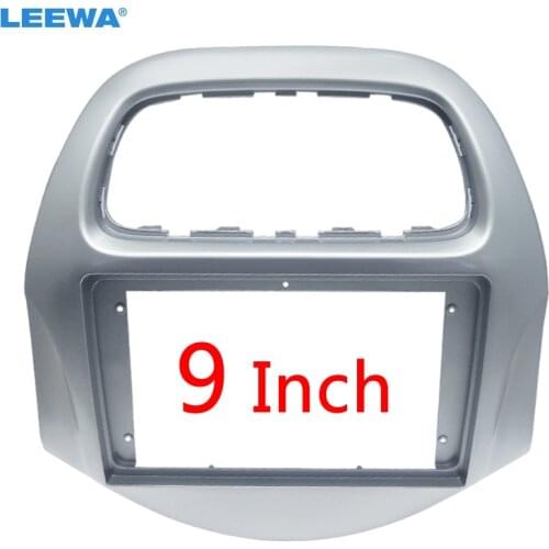 LEEWA Car Audio Stereo 2Din Fascia Frame For Daewoo Matiz Chevrolet Spark 2018+ 9" Big Screen Dash Panel Frame Trim Kit #CA6394