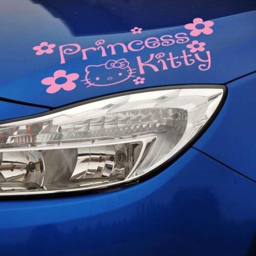 Lovely pink cat Car Stickers cartoon Car Stickers Car Accessories for all car