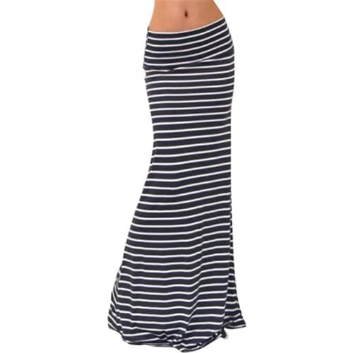 Fashion Women Autumn New Asymmetric Pencil Long Skirt Charming Elastic High Waist Printing Saia Falda Plus Size Y1