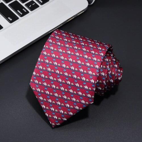 KAMBERFT fashion mens Neck Tie handmade 8cm natural silk tie cartoon digital printing tie business wedding meeting Cravat
