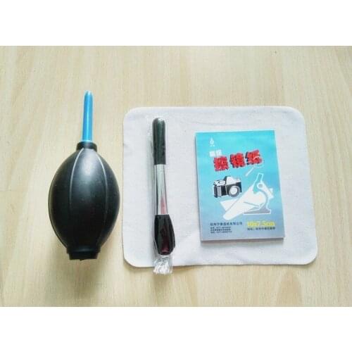 10sets 4 in1 Camera Lens Clearing suit kit Lens Clean-cloth Air Blower+cleaning bursh+Clean cloth+lens clean paper
