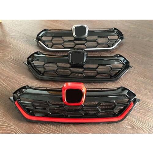 Fit for Honda CRV 2017 Car Front Grille Bumper Hood Upper Lower Mesh Chrome Automobile Grill Covers Car Styling Car accessories