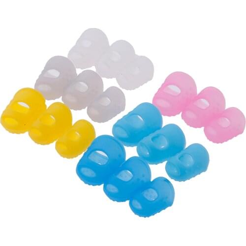 Hollow Breathable Sewing Needle Accessories Anti-pain Silicone Finger Sleeve Knitting Tool Multicolor Silicone Thimble Tip