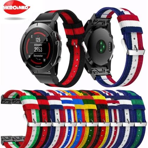 New fashion sport style Nylon WristStrap for Garmin Fenix 5X Wrist Band for Garmin Fenix 5X new sport smart Watch Belt Watchband