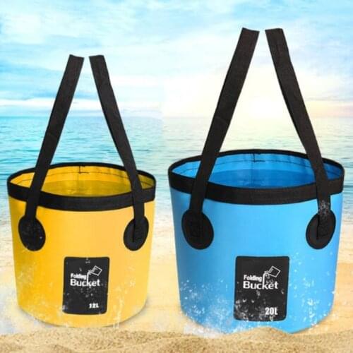 12L 20L Bowl Sink Washing Bag Car Wash Bucket Portable Outdoor Travel Foldable Water Bucket Multifunction Folding Bucket