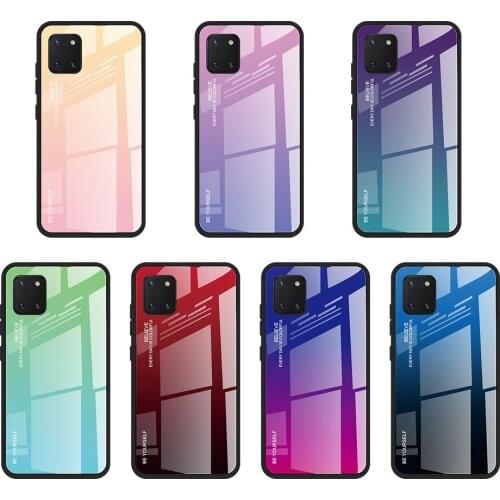 Glass Protection For Samsung Galaxy Phones Case Cover S10 S10E S10Plus S9Plus S8 S8Plus S7 S7edge S6 S6edge Note10 Note10Plus