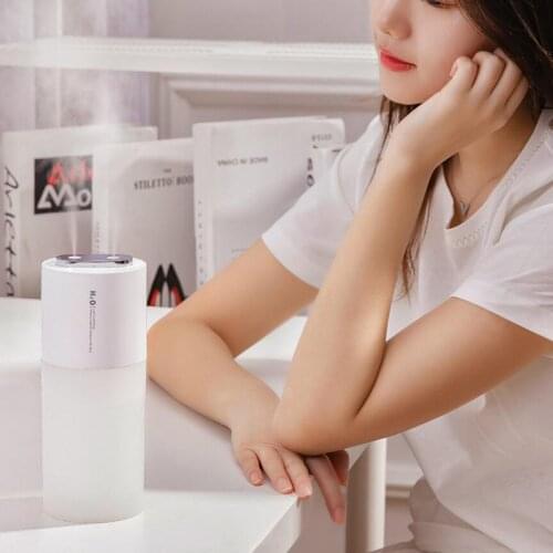 New Upgraded Home Air Humidifier Double/Single Nozzle Cool Mist Fog Aroma Diffuser with LED Light USB Home Car Humidification