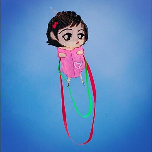 New Outdoor Sports Flying Tool Kid Gift Toys 1.6m Little Girl Soft Kite Automatic Inflatable Kite Anti-tearing Single-line Kite