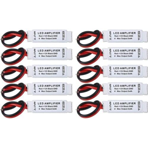 High Quality Mini LED RGB Amplifier For 5050 3528 DC 12V 12A SMD RGB LED Light Strip Led Strip Lighting Accessories