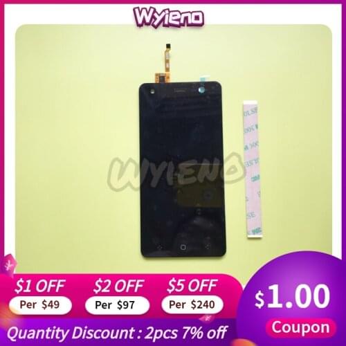 Wyieno BQ5009L Digitizer Panel Replacement Parts For BQ 5009L BQ-5009L Trend Touch + LCD Display Screen Assembly + Tracking