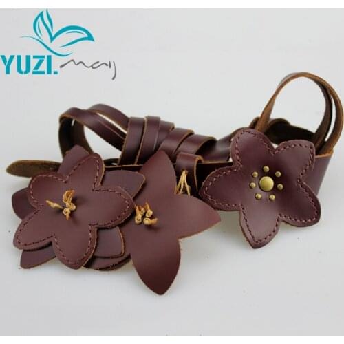 2017 Spring New Yuzi Vintage Women Leather Belt Genuine Cowskin Handmade Knitted Classic Cattlehide Belts G09595 cinturones