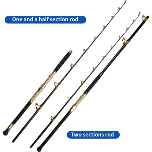 1.8m Lure Weight 1000g to 3000g Solid Glass Fiber Soltwater DeepSea Boat Fishing Rods