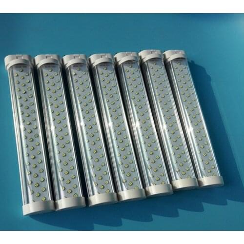 20pcs AC/DC12V 2G11 led Tube Bar 4pin LED horizontal plug lamp 2g11 pll Lamp PL bar Replace H tube 225mm 9W 3000k 4000k 6000k