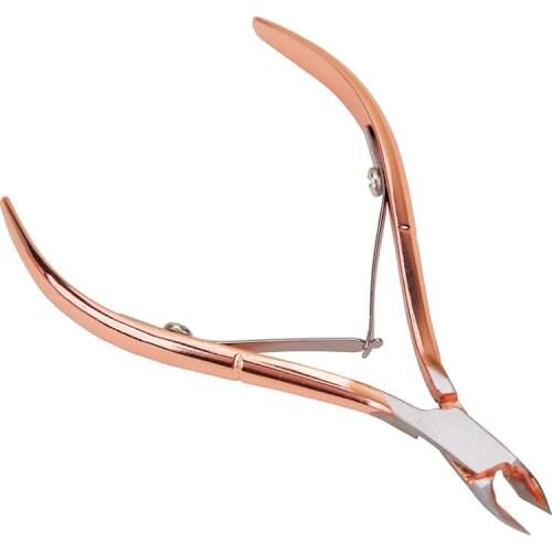 3Pcs/Set Stainless Steel Scissors Nail Art Accessories Dead Skin Pusher Rose Gold Cuticle Scissors Nail Tools