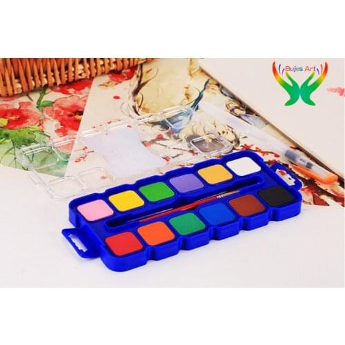 Giorgione Watercolor solid pigment set 12/21/24 color upgrade, high cost performance, transparent and washable powder paint