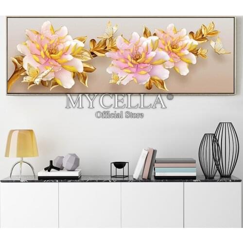 Needlework,Diamond Embroidery,Full,DIY,Diamond Painting "Peony Flowers",Cross Stitch,Diamond Mosaic,Bead Picture,Home Decor