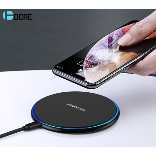 DCAE Wireless Charger 10W Quick Fast Charging for iPhone 11 XS Max XR X 8 Airpods Pro Samsung S20 S10 Xiaomi Mi 10 Qi Charge Pad